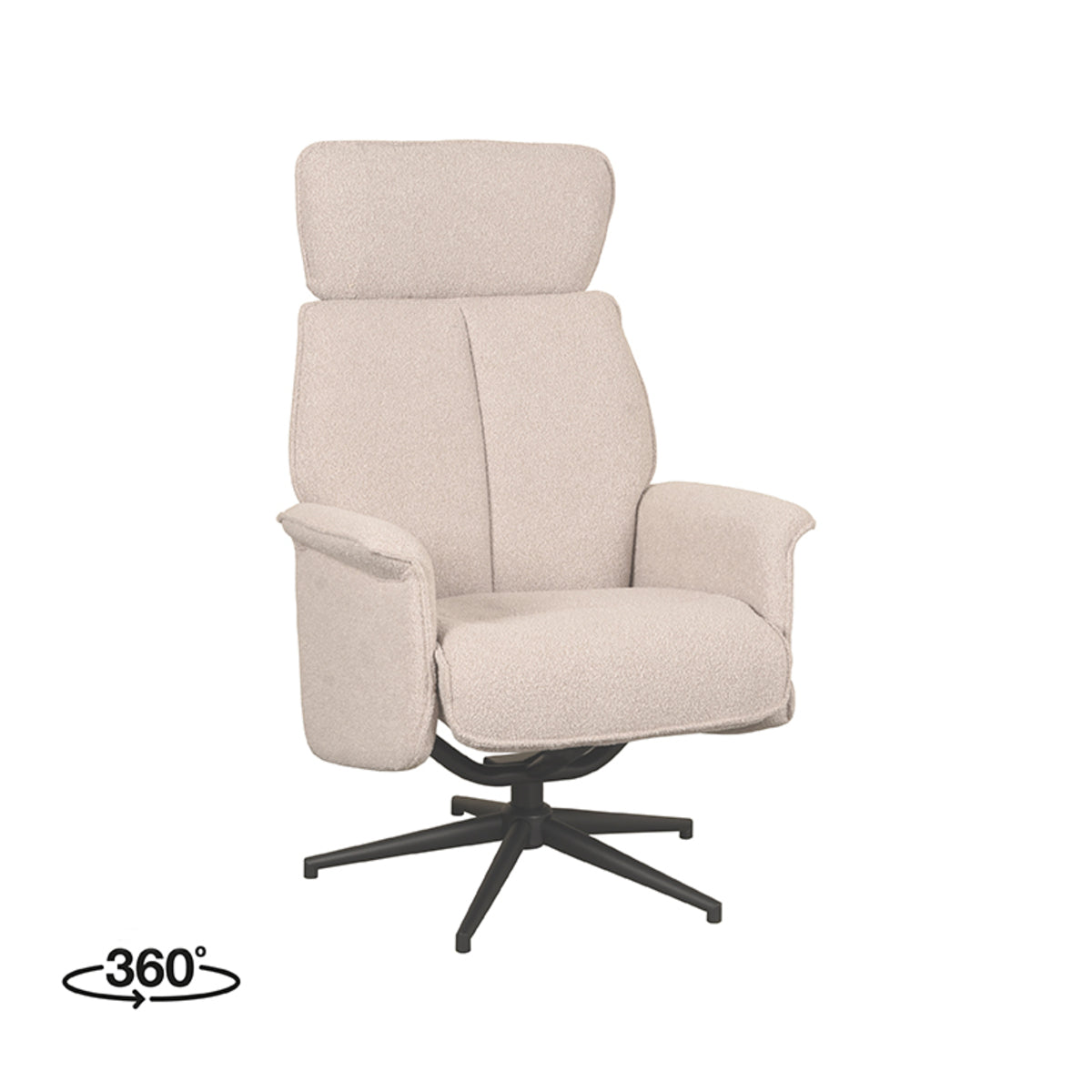 LABEL51 Fauteuil Verdal – Stijlvol & Comfortabel Zitmeubel – Excl. Hocker